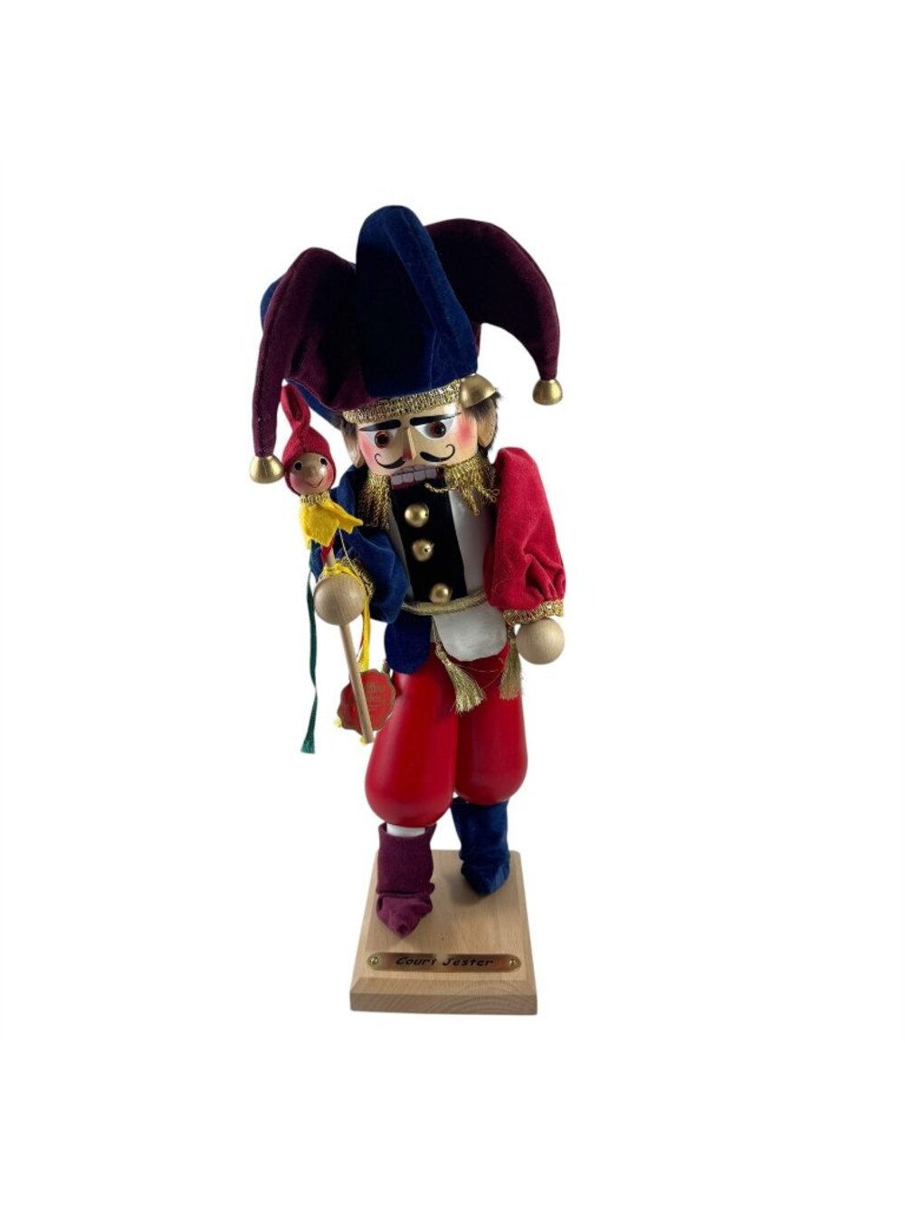 Nutcracker Court Jester Original Steinbach Volkskunst Germany #1743 Hand Made